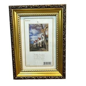 Gold Tone photo frame‎ 4 x 6 inch photos lightweight landscape portrait metallic